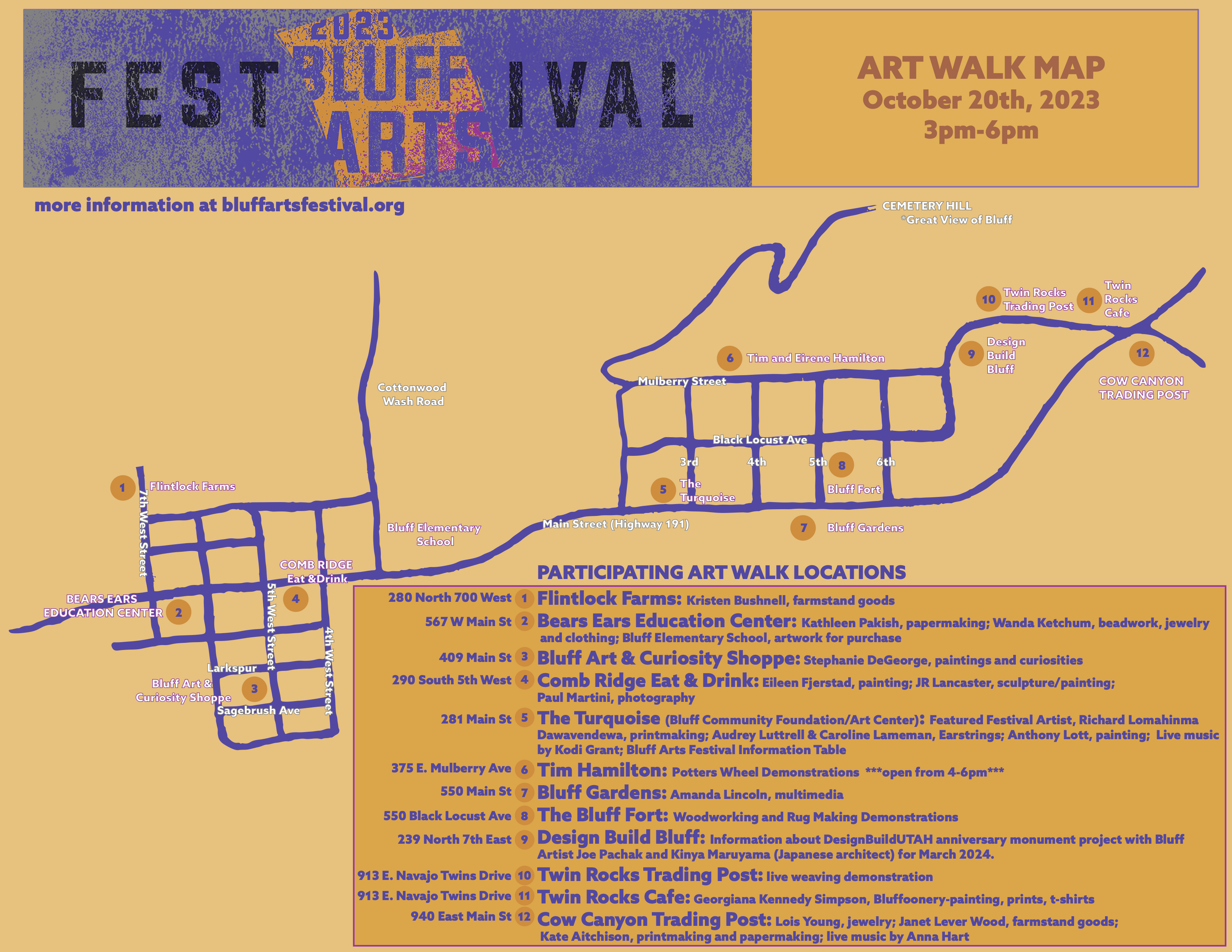 Arts Festival Artwalk Map_VFFFF