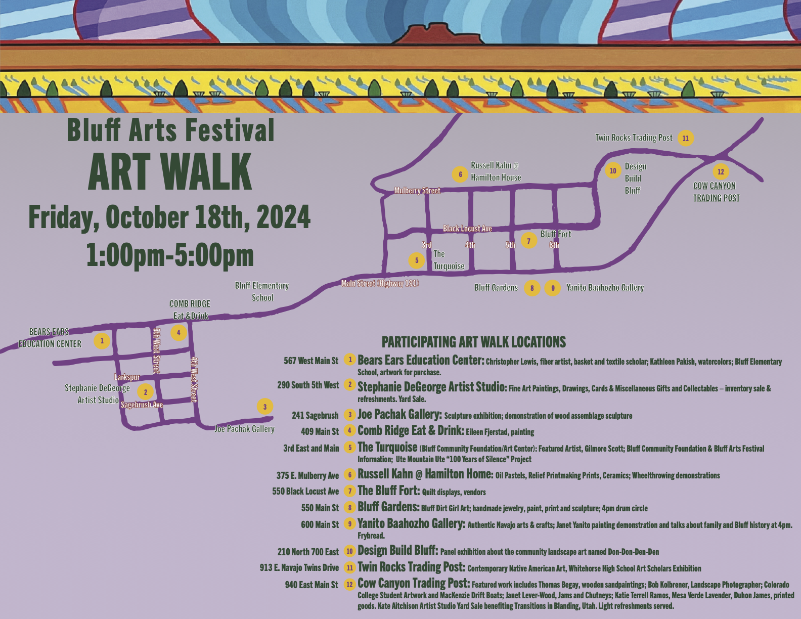 ArtWalk Map 2024