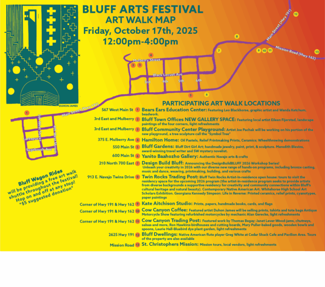 Bluff Artwalk Map
